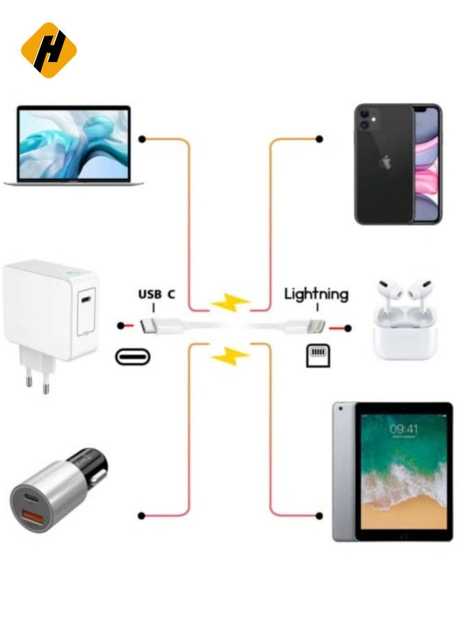 "Lightning-Fast Charging: 2m USB-C to Lightning Cable with 20W PD for Apple iPhone 13 Pro Max & Mini"