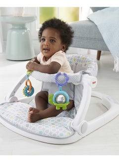 Fisher-Price Fisher-Price Portable Baby Chair Sit-Me-Up Floor Seat With Developmental Toys & Machine Washable Seat Pad, Honeydew Drop  - Image 5