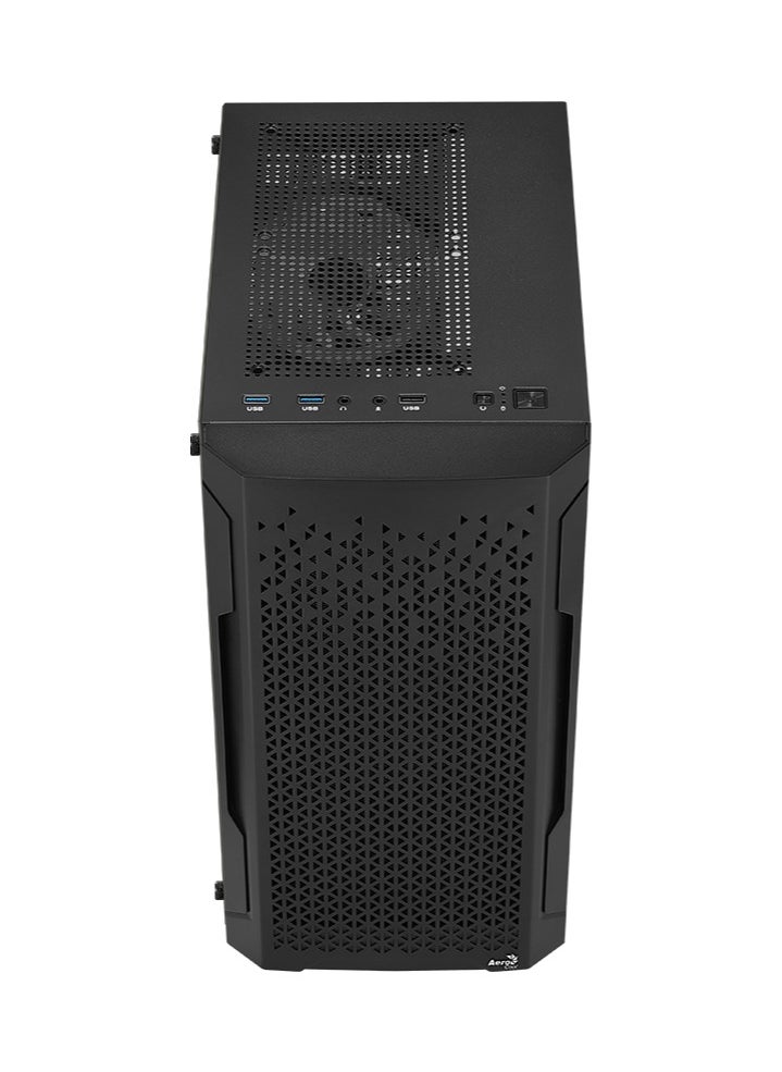 AeroCool - AEROCOOL Mini Tower Case Trinity Mini-G-BK-v3, Full Tempered Glass Side Panel, Supports Liquid Cooling, Built-in Air Vents, Supports Micro-ATX and Mini-ITX Motherboards, 3x ARGB Fan Included - Image 1
