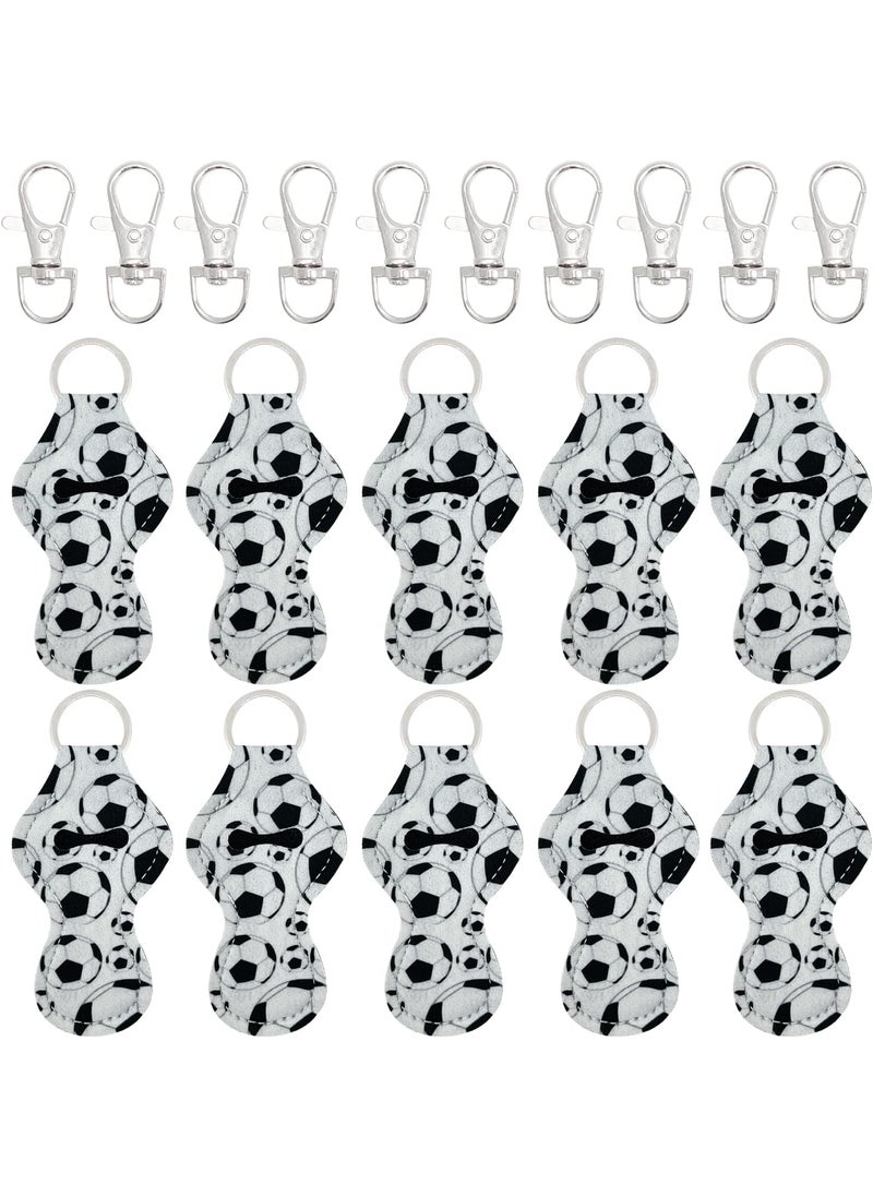allydrew allydrew 10 Pack Chapstick Holder Keychain with 10 Pieces Metal Clasps 
