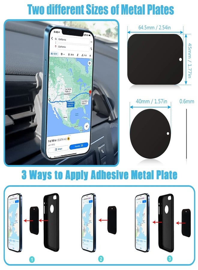 Mengfly Car Phone Holder, Air Vent Phone Stand Mount, for Honda Civic 2021 2020 2019 2018 2017 2016, Auto Dashboard Magnetic Navigation Bracket, for iPhone, Samsung and All Smartphone - Image 5