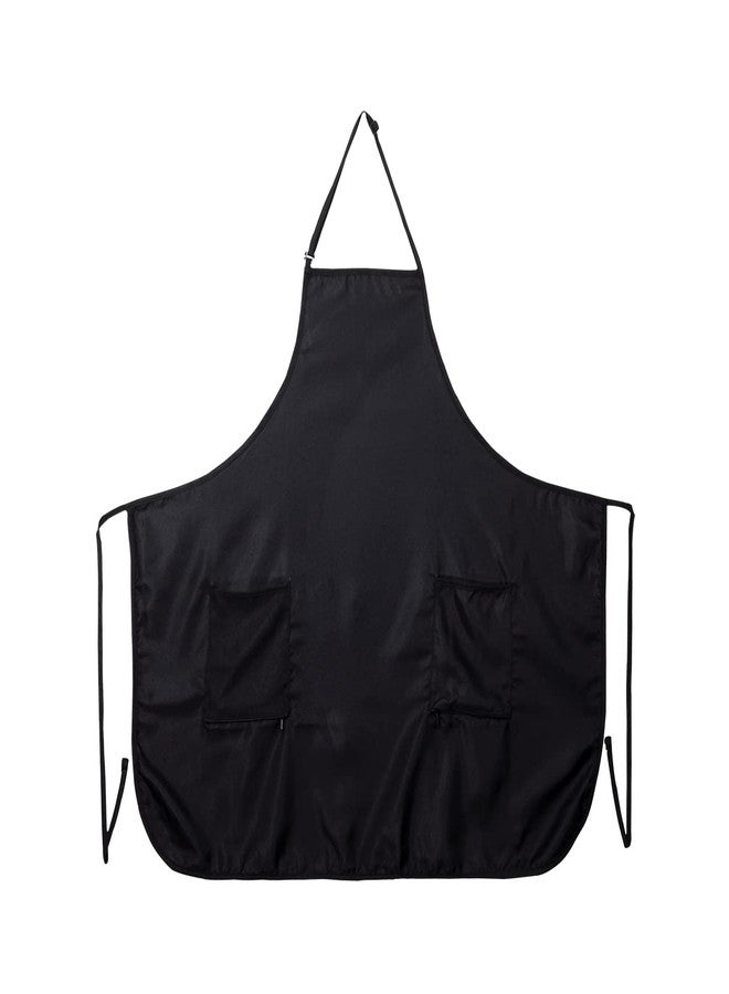 Cricket Perfect Fit Hair Stylist Apron - Adjustable Neck and Waist Straps, Water-Resistant, Lightweight, Bleach-Proof Material, Plus Size, Black Apron with Zippered Pockets - Image 4