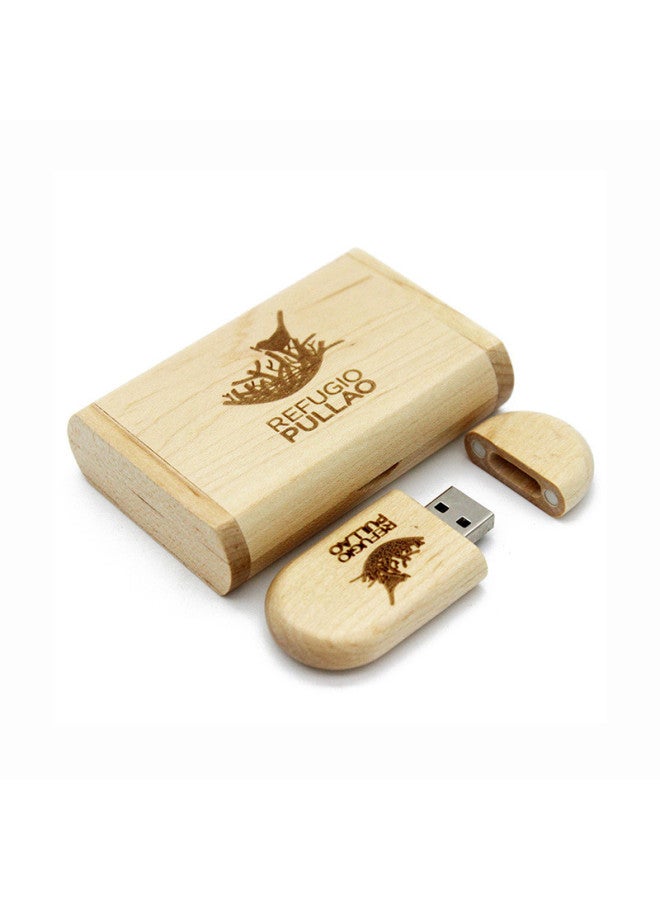 U Disk Engraving Wooden USB Disk Gift U Disk Wedding Photography Bamboo Creative U Disk Suit Laser Engraving Logo-Capacity:8GB  - Image 5