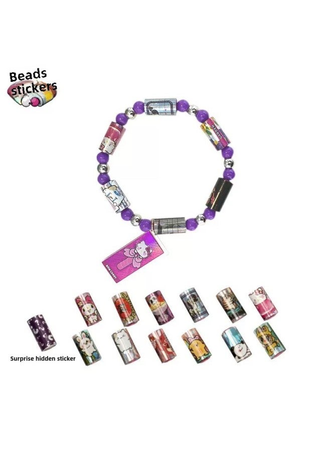 Cross Border Beaded Sticker STICKI ROLL Bracelet Sticker Blind Box Card Sticker Wearable Creative DIY-Specifications:Customized Sticker Tube Beads [supports Odm Oem]  - Image 3