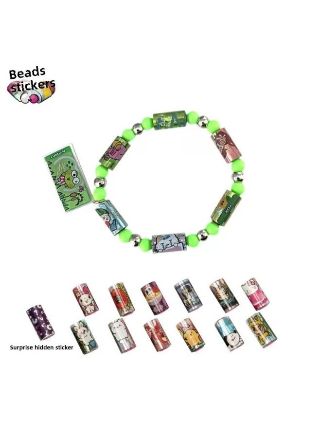 Cross Border Beaded Sticker STICKI ROLL Bracelet Sticker Blind Box Card Sticker Wearable Creative DIY-Specifications:Customized Sticker Tube Beads [supports Odm Oem]  - Image 2