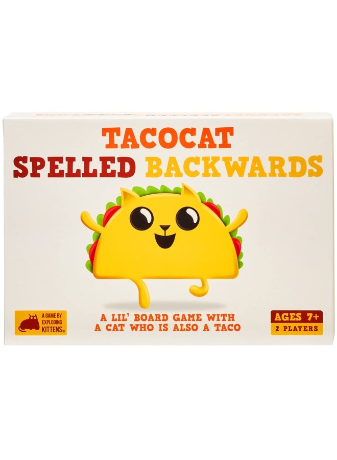 Exploding Kittens Tacocat Spelled Backwards Board Game 2 Player Card Game Fun Strategy Game for Kids & Adults Ages 7+ Fast Family Game - Image 3