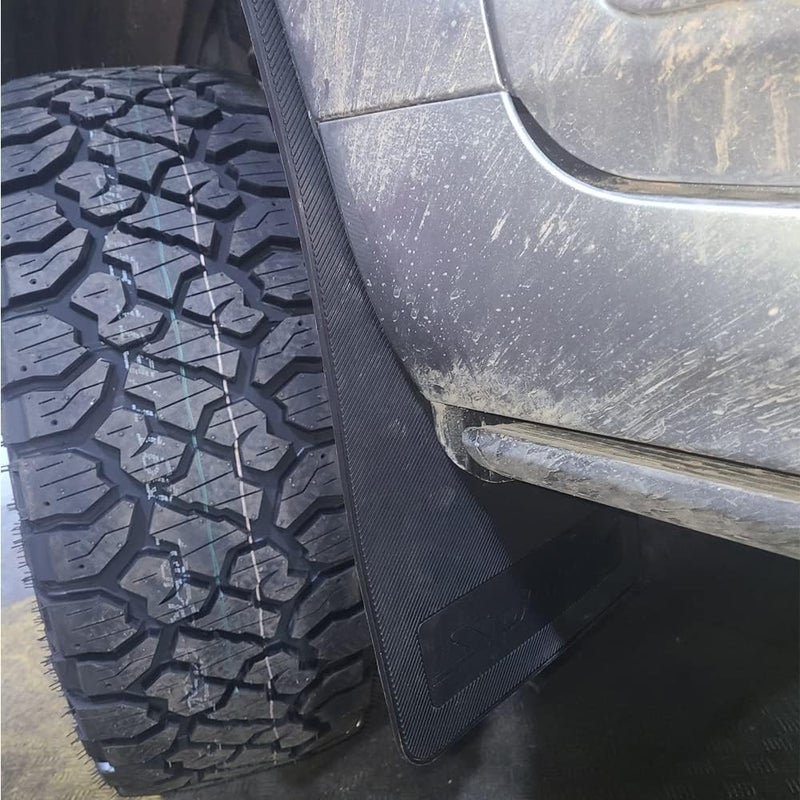 Akexermu Universal Car Mud Flaps Rubber Mudguard Splash Guards Rubber Mudguard for Universal Sports Mud Flaps Guards Splash Front Or Rear Guards（Black） - Image 3
