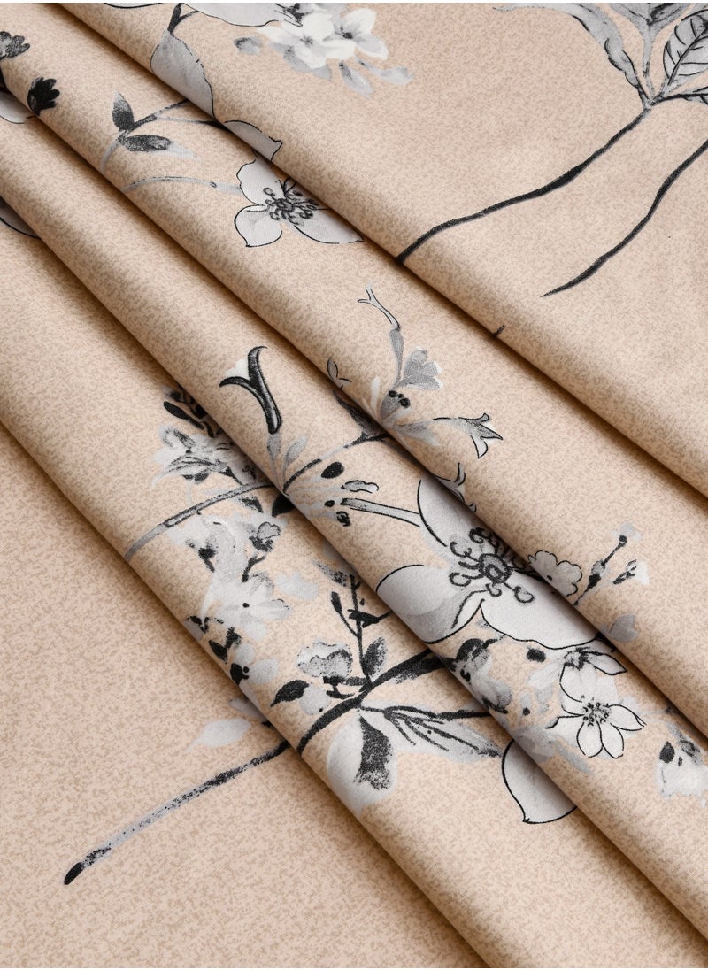 Master Home Textile - Microfiber Printed Comforter Sets, Fits 120 x 200 cm Single Size Bed, 4 Pcs, With Soft Filling, Celine Series - Image 1