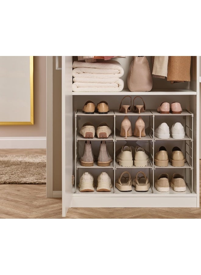 Joseph Joseph Joseph Joseph Level Adjustable Shoe Rack, Strong Shoe Racks and Steel Frame, 12 Pairs of Shoes  - Image 2