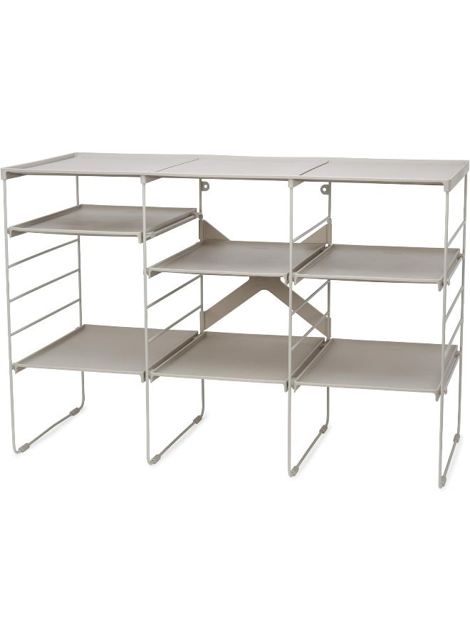 Joseph Joseph Joseph Joseph Level Adjustable Shoe Rack, Strong Shoe Racks and Steel Frame, 12 Pairs of Shoes  - Image 4
