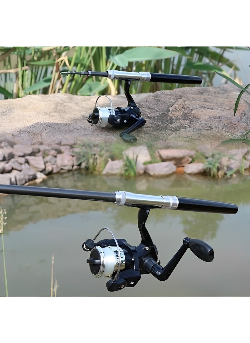 REOCLE - Pen Fishing Rod Set Portable Pocket Fishing Gear Outdoor Mini Fishing Rod - Image 1