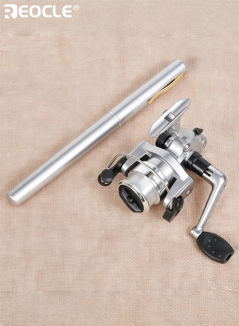 REOCLE Pen Fishing Rod Set Portable Pocket Fishing Gear Outdoor Mini Fishing Rod - Image 2