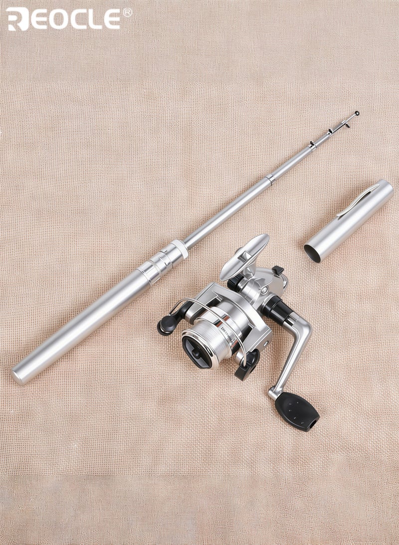 REOCLE Pen Fishing Rod Set Portable Pocket Fishing Gear Outdoor Mini Fishing Rod - Image 1