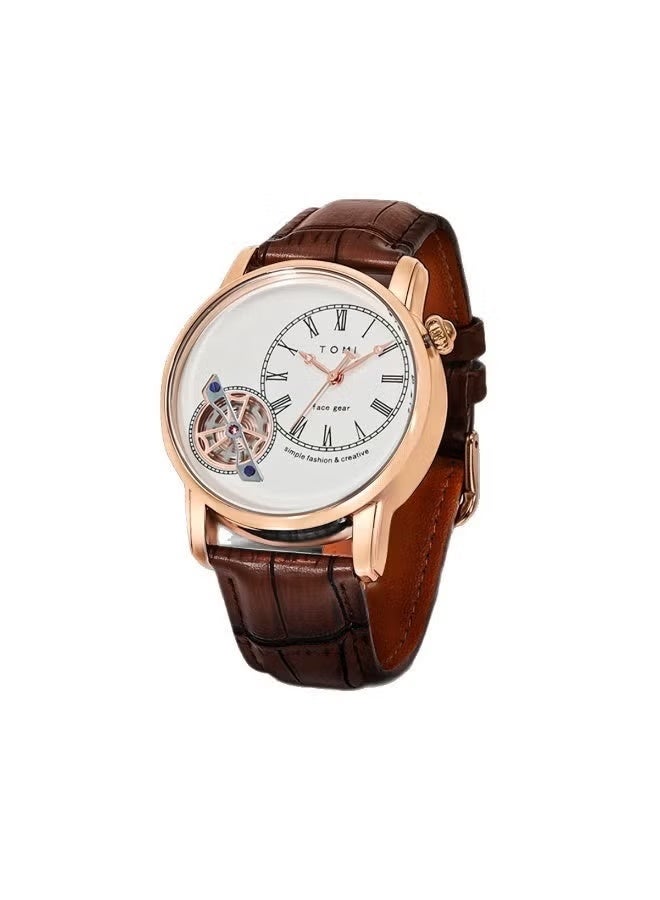 TOMI New Face Gear Series Men's Quartz Watch Business Belt Waterproof Men's Watch New - Image 2