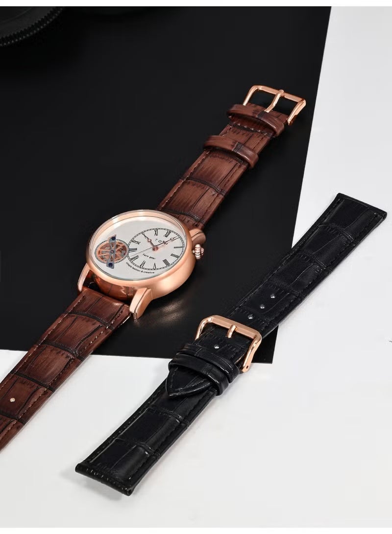 TOMI New Face Gear Series Men's Quartz Watch Business Belt Waterproof Men's Watch New - Image 5