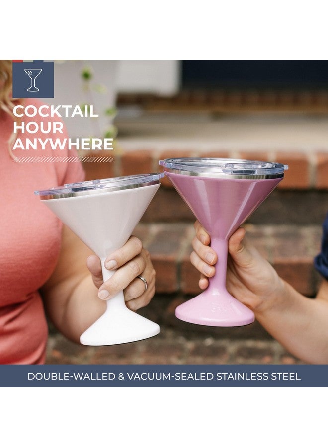 ORCA Tini 13oz Stainless Steel Martini Glass | Temperature Insulated Tumbler for Every Outdoor, Picnic, Poolside, Beach & Patio Party - Dusty Rose - Image 2