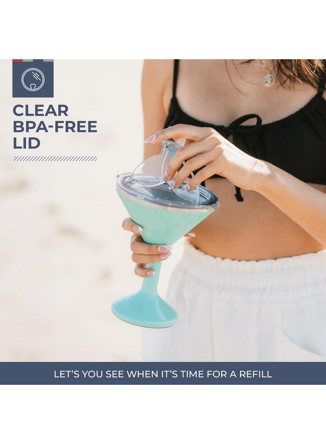 ORCA Tini 13oz Stainless Steel Martini Glass | Temperature Insulated Tumbler for Every Outdoor, Picnic, Poolside, Beach & Patio Party - Dusty Rose - Image 4