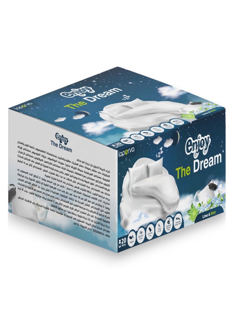 Laperva Enjoy the Dream Melatonin, Lime & Mint Flavour, 20 shots
