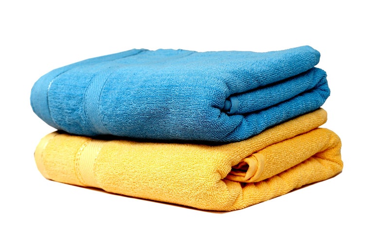 Space Fly Best Luxury100% Cotton Super Highly Absorbent Big Size 28X58 inch Plain Bath Towels, 450GSM (2 Piece) (Multi Color) - Image 2