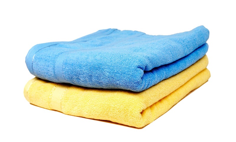 Space Fly Best Luxury100% Cotton Super Highly Absorbent Big Size 28X58 inch Plain Bath Towels, 450GSM (2 Piece) (Multi Color) - Image 1