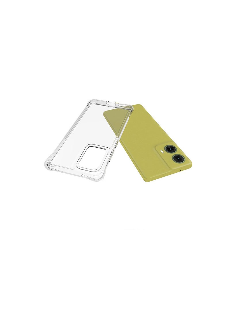 URBBKING Four Corners TPU Shock-Absorption Flexible Cell Phone Case Cover For Moto G85 5G Clear - Image 1