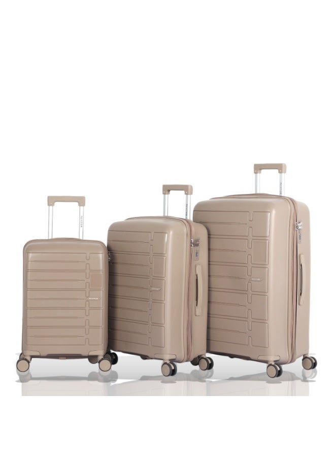 أفياتور طقم حقائب سفر فاخر ومتكامل – 3 قطع من AVIATOR مصنوع من البولي بروبلين ضدالكسر متانة عالية – تصميم عصري – أداء مثالي في كل رحلة - Image 1