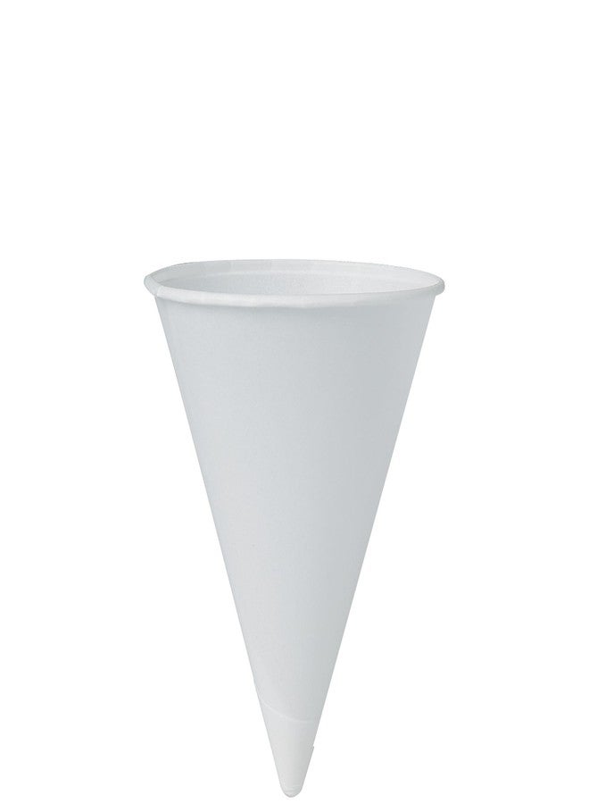 Solo 42R-2050 4.25 oz White Paper Cone Cups (Case of 5000) - Image 1