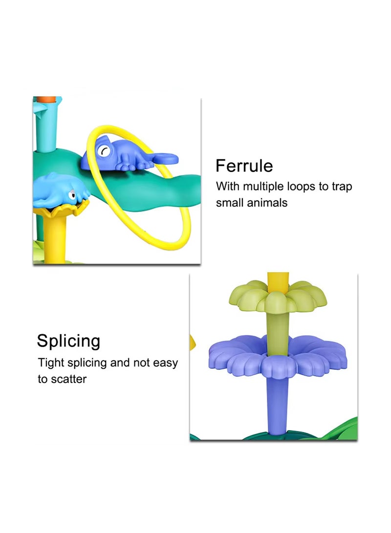 Lenca TOYS DIY Flower Garden Building Blocks Set, Educational Activity for Preschool, Cool STEM Gardening Gifts for Girls, Boys (66 PCS) - Image 4