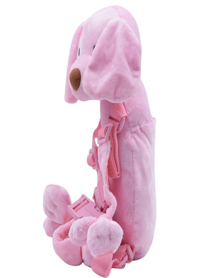 Berhapy 2 in 1 Dog Toddler Safety Harness Backpack Children's Walking Leash Backpack Pink Toddler Leash for Girls Kid Leash for 1-3 Years Old - Image 2