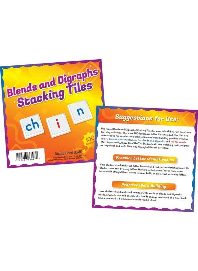 Really Good Stuff Digraphs Stacking Tiles Game 1 Game - Image 3