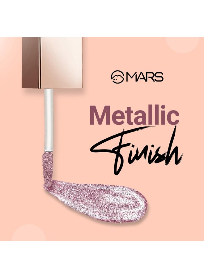 مارس ظلال عيون سائلة لامعة معدنية من مارس | مقاومة للماء وذات تصبغ عالي | تركيبة ناعمة (٥.٥ مل) (توهج كوني) - Image 5