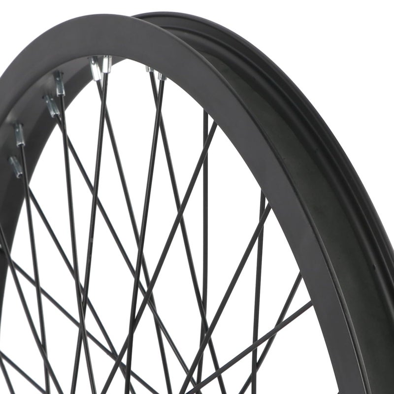 cubsala BMX Wheel 20 x 1.75 48H, Crossea Front Wheel with 3/8" Axle and Aluminium Rim, Black - Image 3