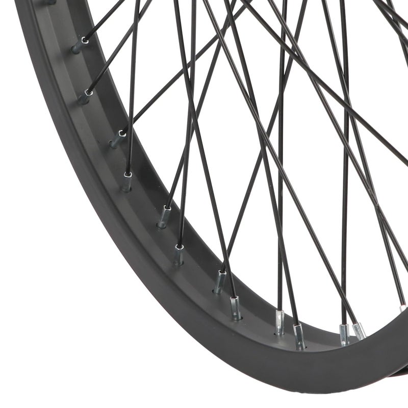 cubsala BMX Wheel 20 x 1.75 48H, Crossea Front Wheel with 3/8" Axle and Aluminium Rim, Black - Image 2