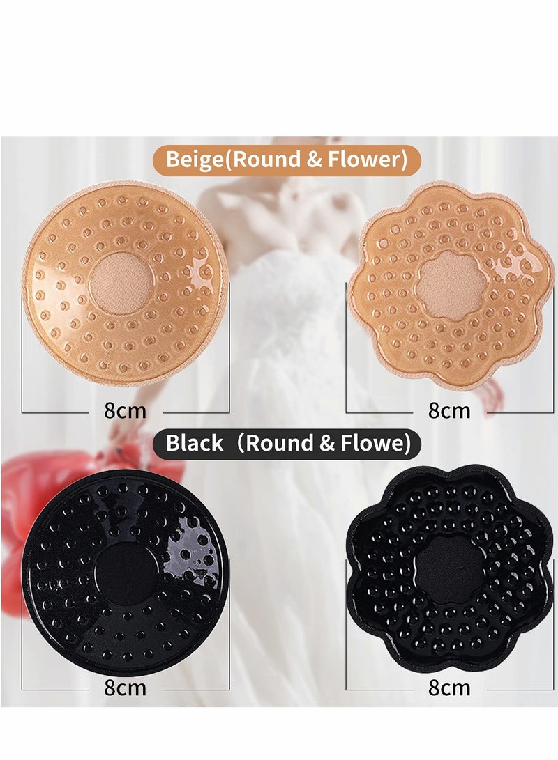 Silicone Adhesive Push Up Bras for Women, Invisible Strapless Backless Lift Up Bra, 2 Pairs of Sticky Bras - Image 4