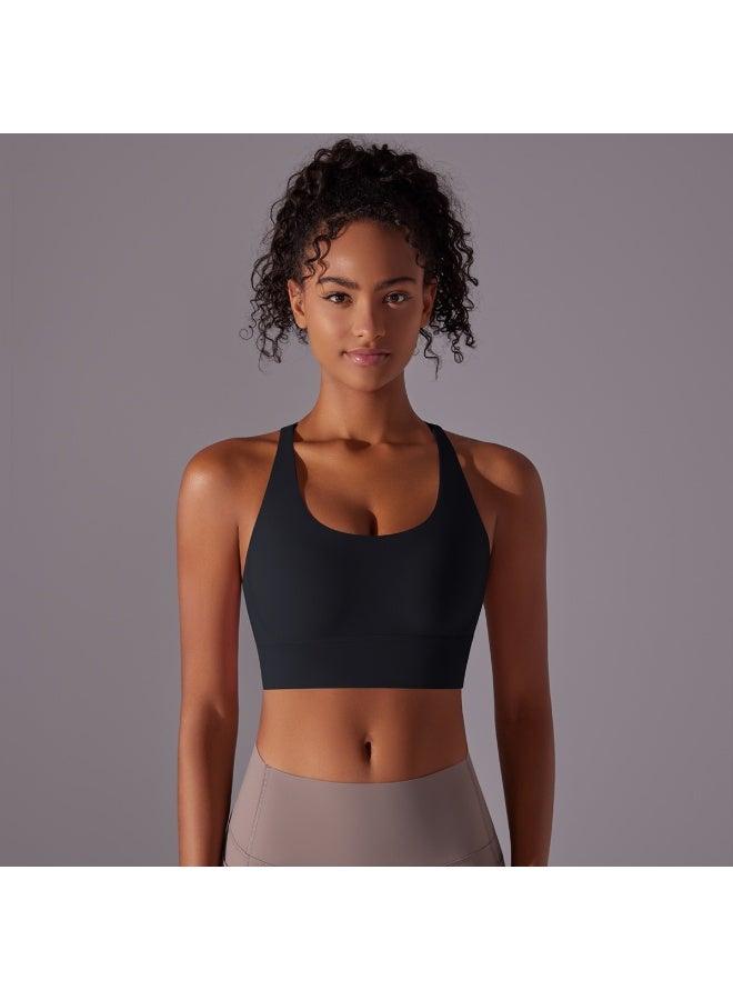Top Women Bra Cropped Bralette Gym Yoga Sports Bra Cross  Back Female Bra Breathable Top Women's Underwear - Image 2