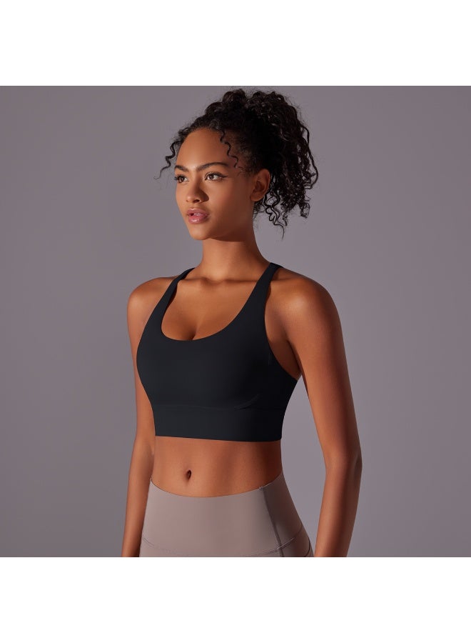 Top Women Bra Cropped Bralette Gym Yoga Sports Bra Cross  Back Female Bra Breathable Top Women's Underwear - Image 3