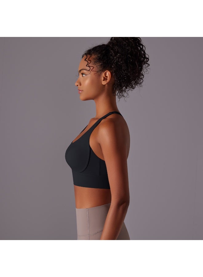 Top Women Bra Cropped Bralette Gym Yoga Sports Bra Cross  Back Female Bra Breathable Top Women's Underwear - Image 4