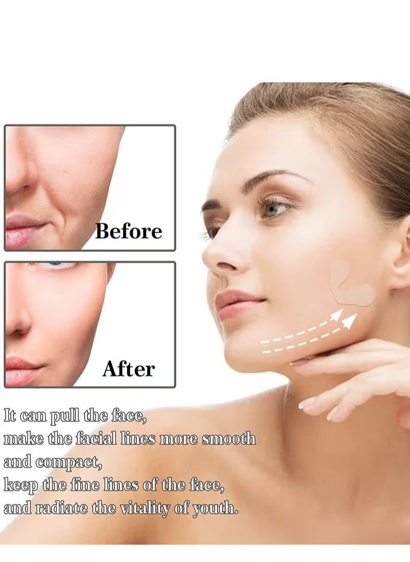 Face Lift Tape 2*40Pcs V Shaped Invisible Stickers Double Chin V Line Lifting Patch Tighten Hide And Wrinkles Around The Eyes and Neck Saggy Skin Make up Tools - https://f.nooncdn.com/p/pzsku/Z2E6407F67932D0CB7386Z/45/_/1721895862/e5d65c8f-56a6-46d3-ae4a-b13b866736ec.jpg?format=jpg&width=original