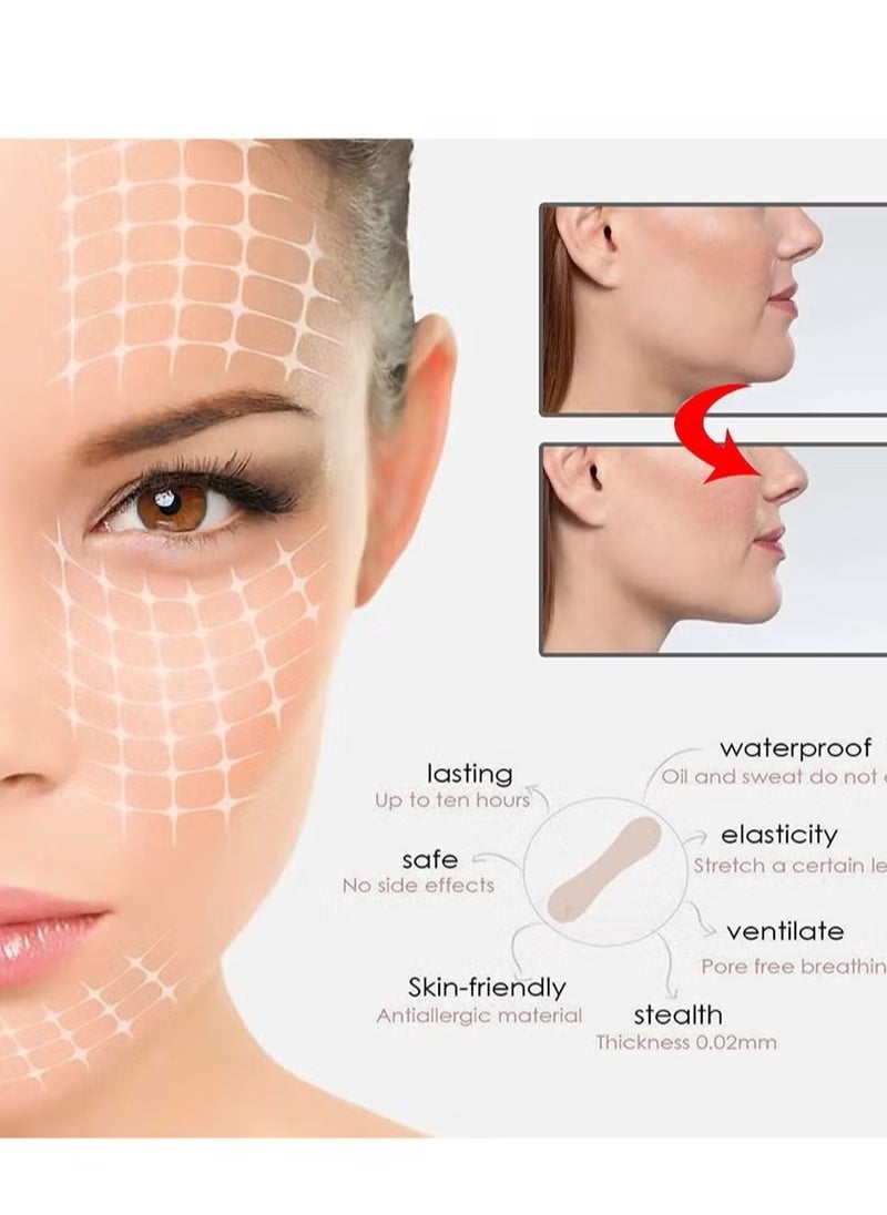 Face Lift Tape 2*40Pcs V Shaped Invisible Stickers Double Chin V Line Lifting Patch Tighten Hide And Wrinkles Around The Eyes and Neck Saggy Skin Make up Tools - https://f.nooncdn.com/p/pzsku/Z2E6407F67932D0CB7386Z/45/_/1721897388/38104098-9242-4e2c-9c24-c3b87bde7457.jpg?format=jpg&width=original