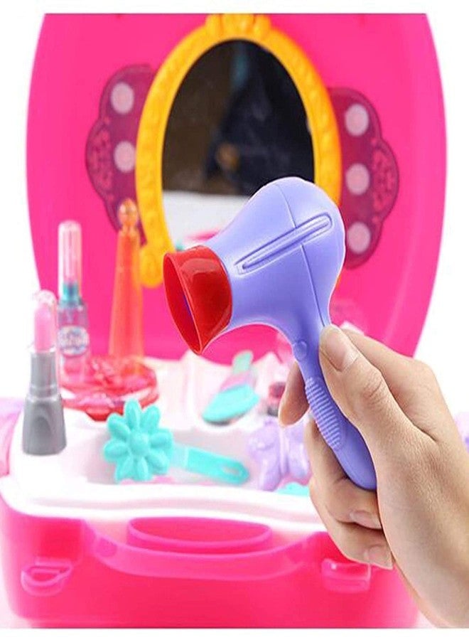 OANGO مجموعة تجميل OANGO® للأزياء مع إكسسوارات الشعر والمكياج للبنات، لون وردي - Image 5