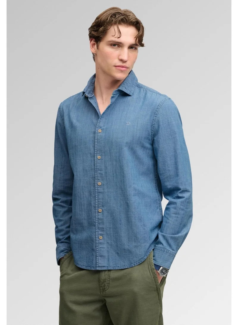 سوبر دراي Essentials Chambray Long Sleeve Shirt