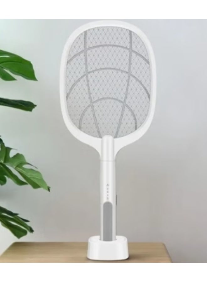 Electric fly and mosquito swatter with base - Outdoor fly killer, tennis-shaped - Image 4