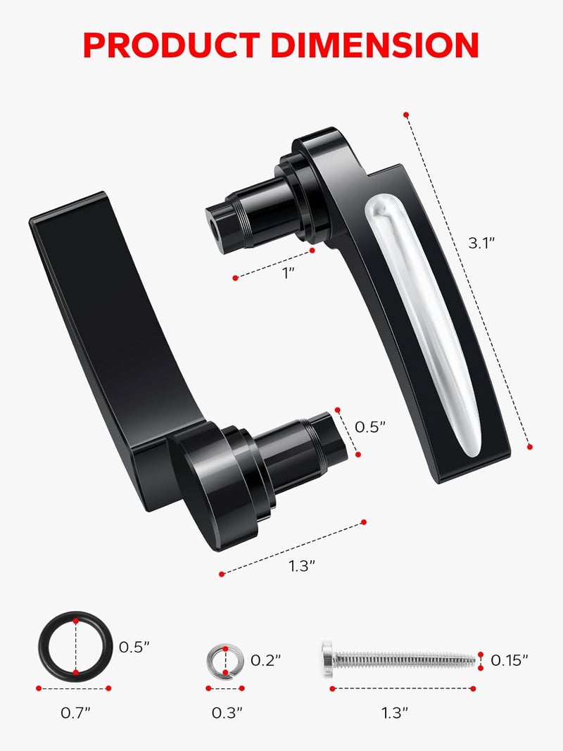 Amazicha Black Saddlebag Latch Kit Saddle Bag Latches Lifter Fit for Harley Davidson Touring Street Glide, Road Glide, Electra Glide, Road King, FLHR FLHT FLHX FLHTK 2014-2024 - Image 2