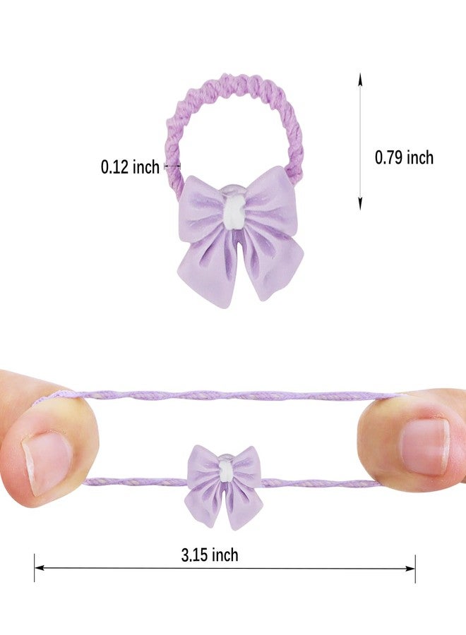 Ondder 60 Pcs Hair Ties for Girls: Flower, Bow, Fruit Hair Ties, Colorful Ponytail Holders, Hair Accessories for Women Girls - Image 2