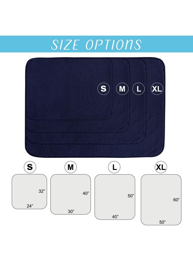 NICETOWN NICETOWN Waterproof Dog Blanket Soft Fluffy Plush Pet Blanket with Reversible Sherpa Couch Bed Cover Furniture Protector Throw Blanket for Cats & Dogs, Pet Day for Pet Lovers Present, 40" x 50", Navy  - Image 2