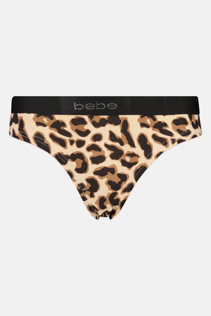 bebe Women 3 Brand Logo Thong Panties, Multicolor - Image 3