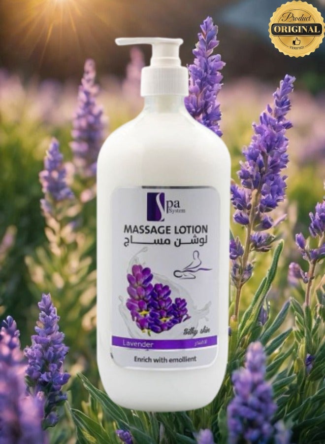 Spa System 2 Pieces Massage Lotion Lavender Enrich With Emollient - Image 2