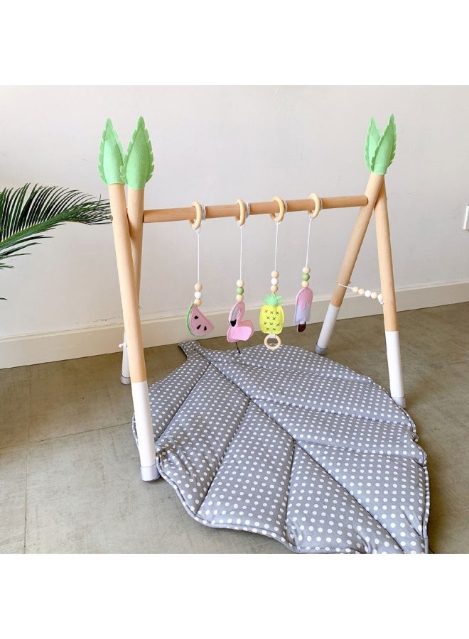 Wooden Teething Nordic Style Baby Gym 59x13x7cm - Image 2