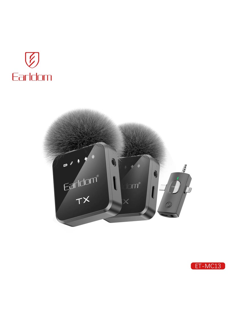 Earldom MC13 AfroCrafts Portable 3in1 Wireless Collar Clip Microphone - Image 1