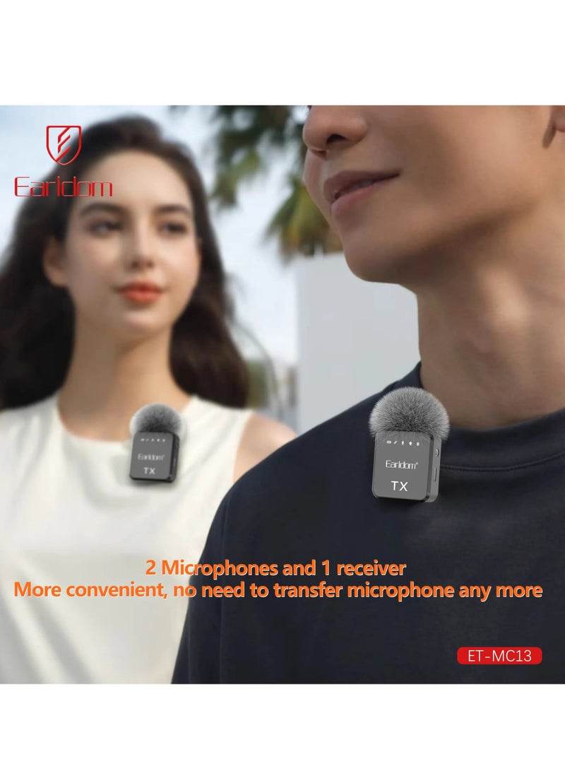 Earldom MC13 AfroCrafts Portable 3in1 Wireless Collar Clip Microphone - Image 4